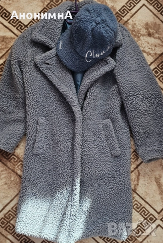 Комплект teddy bear палто с шапка , снимка 2 - Палта, манта - 52419997