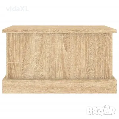 vidaXL Кутия за съхранение дъб сонома 50x30x28 см инженерно дърво（SKU:816499）, снимка 2 - Други - 49243647