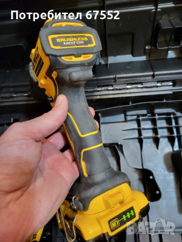 Безчетков ударен винтоверт DeWalt DCD709 с куфар батери и зарядно. Цената е крайна!, снимка 7 - Винтоверти - 53247829