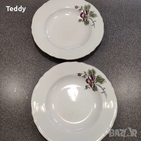 Ретро чинии, стар български порцелан, снимка 2 - Други ценни предмети - 51977457