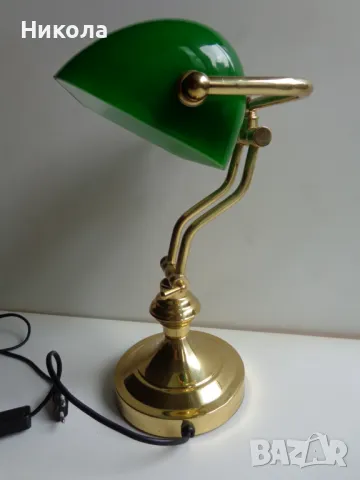 Банкерска лампа, снимка 4 - Настолни лампи - 49282143