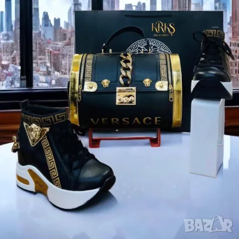 дамски маратонки на платформа versace , снимка 3 - Маратонки - 49064708