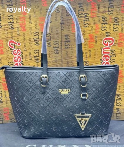 Guess Елегантна Кожена Дамска Чанта / Различни Цветове , снимка 2 - Чанти - 52252548
