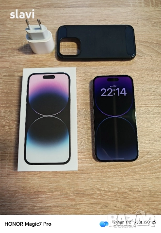 iPhone 14 Pro Purple 128GB Батерия 85%, снимка 2 - Apple iPhone - 52621168