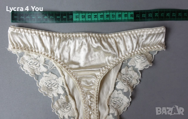 XS лъскава ретро прашка от еластичен сатен, снимка 4 - Бельо - 54010649