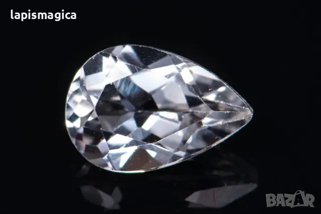 Бял топаз 1.72ct VVS капка шлифовка #3, снимка 1 - Други - 48182455