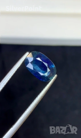 Сапфир син от Сиам с швейцарски сертификат , снимка 3 - Други - 53732898