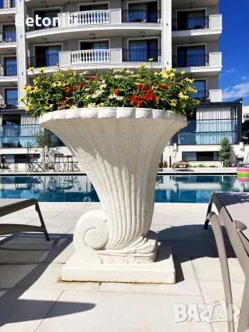 Саксии и кашпи от бетон, снимка 8 - Саксии и кашпи - 49388652