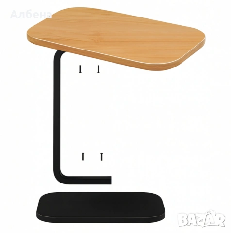 Многофункционална C-образна масичка за кафе, за хол и спалня, снимка 2 - Маси - 53480014