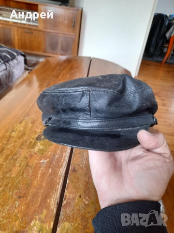 Стар кожен каскет #2, снимка 4 - Други ценни предмети - 52955143