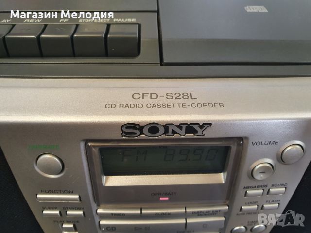 Радиокасетофон с диск SONY CFD-S28L  В отлично техническо и визуално състояние., снимка 9 - Радиокасетофони, транзистори - 46780730