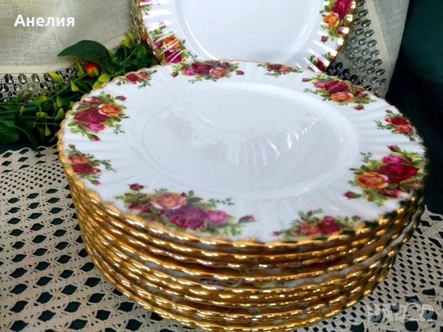Royal Albert old country rose , снимка 8 - Чаши - 52949879