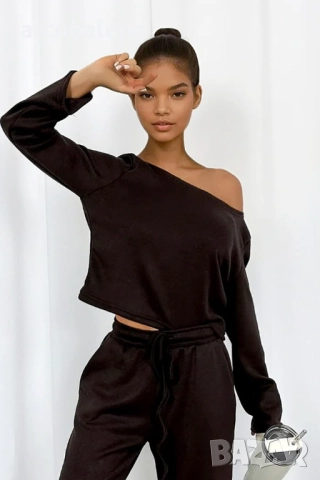 Дамски комплект плетен пуловер от две части, 3цвята , снимка 15 - Комплекти - 52971825