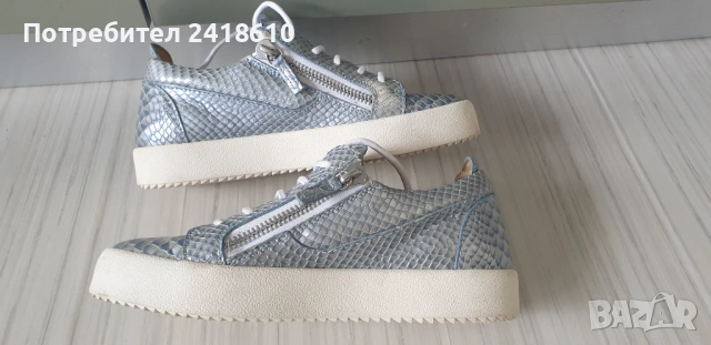 Giuseppe Zanotti Leather Sneakers Size 38 - 24.5см ОРИГИНАЛ! ЕСТЕСТВЕНА Кожа!, снимка 7 - Кецове - 53384592