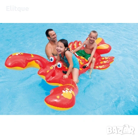 Надуваем омар 213см Intex Lobster Ride-On