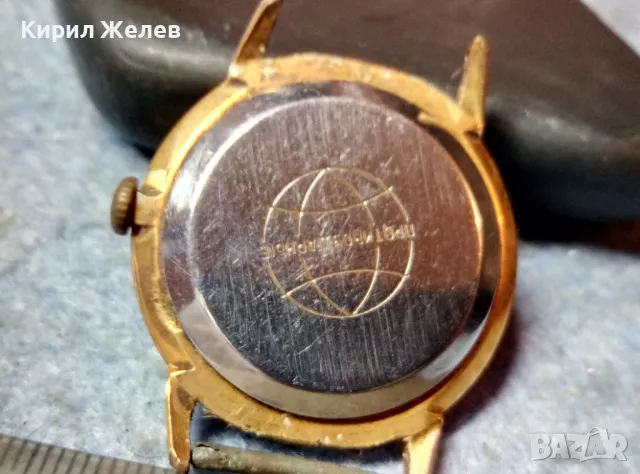 RAKETA MADE in USSR 16 JEWELS Стар РУСКИ ЧАСОВНИК РАКЕТА с ПОЗЛАТА Au ФУНКЦИОНИРАЩ 48692, снимка 6 - Антикварни и старинни предмети - 48074731