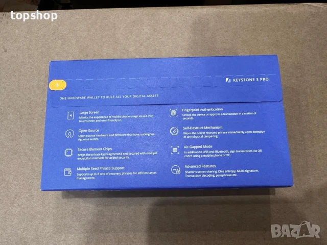 НОВ Хардуерен портфейл за криптовалута Keystone 3 Pro, без интернет, 4-инчов сензорен екран, снимка 10 - Друга електроника - 50529485