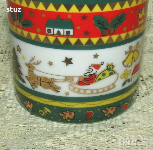 Порцеланови чашки за кафе с чинийки, с коледни мотиви, нови, снимка 8 - Чаши - 52585463