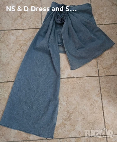 Дамска къса дънкова пола с 3D роза, снимка 6 - Поли - 50524464