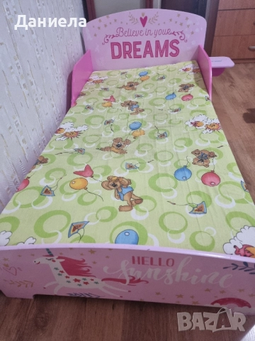 Детско легло 140х70см със забележки + матрак