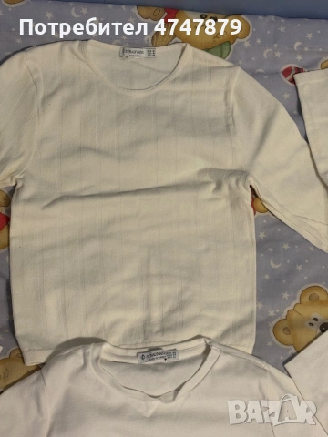 Две чисто нови блузи, бяла и бежава марки:Stradivarius: XS и М, като за цената получавате и двете, снимка 2 - Блузи с дълъг ръкав и пуловери - 53621999