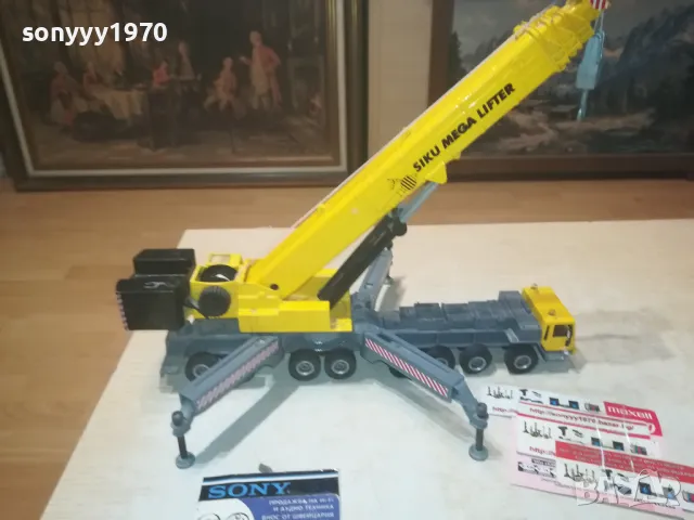 SIKU MEGA LIFTER-МЕТАЛЕН КРАН ОТ ФРАНЦИЯ 1808241046, снимка 9 - Антикварни и старинни предмети - 46942215