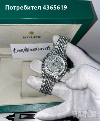 Rolex Datejust Iced Out Moissanite 40mm, снимка 1 - Мъжки - 48787371