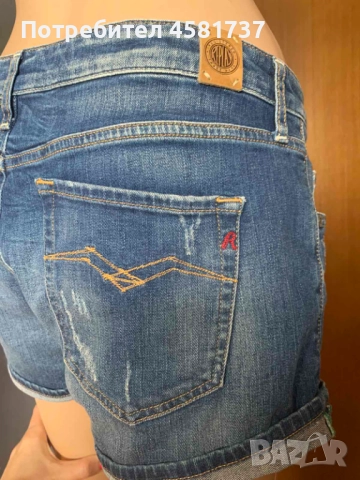 Къси дънкови панталони Replay, размер 29 (М), снимка 9 - Къси панталони и бермуди - 51667117