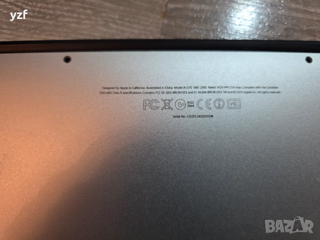 MacBook A1370 11 инча на части, снимка 4 - Части за лаптопи - 53168896