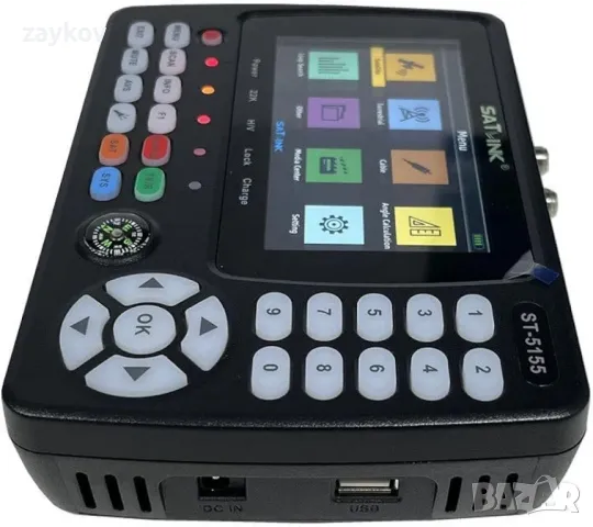 ST-5155 Измервател на сателитен и наземен кабелен сигнал DVB-S/S2/T/T2/C Combo Meter, снимка 2 - Друга електроника - 48447915