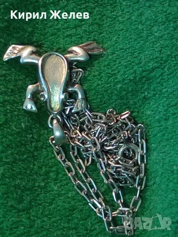 ФИГУРАЛЕН СРЕБЪРЕН ПЕНДАНТ ЖАБКА със СРЕБЪРНА ВЕРИЖКА СРЕБРО 925 РЪЧНА АРТ РАБОТА 49797, снимка 16 - Колиета, медальони, синджири - 49981838