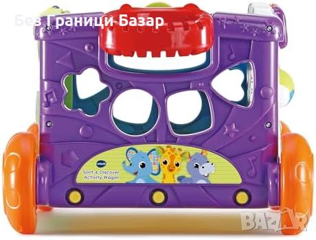 Нов Светещ образователен вагон VTech със сортиращи форми Играчка деца, снимка 2 - Образователни игри - 46763083