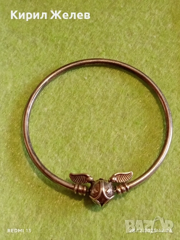 Сребърна гривна Pandora Moments Harry Potter със закопчалка златен снич 30847, снимка 8 - Гривни - 52918610