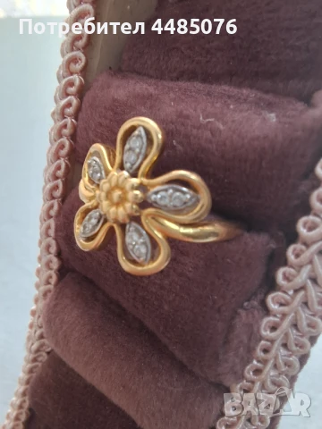 ЗЛАТЕН ДАМСКИ ПРЪСТЕН 22К. , снимка 2 - Пръстени - 51028878