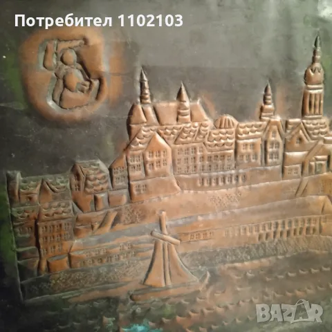 Медна Гравюра Картина Пано, снимка 3 - Антикварни и старинни предмети - 50211081