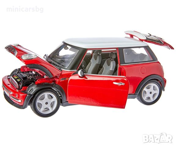 1:18 Метални колички: Mini Cooper - Bburago Gold, снимка 5 - Колекции - 45143336