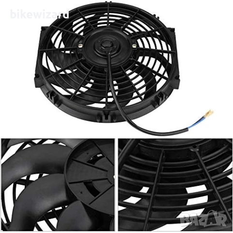 Универсален вентилатор 12V за воден радиатор НОВ, снимка 3 - Части - 52477768