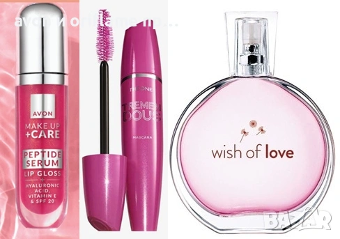 Тоалетна вода Wish of Love, Гланц-серум за устни с пептиди, Спирала THE ONE Tremendous