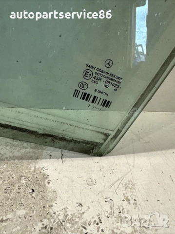 Стъкло за задна лява врата за Mercedes W212 2.2 CDI (2012) , снимка 2 - Части - 53885357