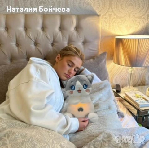 Успокояваща плюшена играчка, със светлина и звук, снимка 5 - Плюшени играчки - 53383099