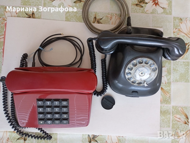 Разтегателна стабилна маса, - Работещи Ретро телефони - Бакелитен, TELEKOM DBP