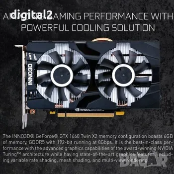 Видеокарта Inno3D GeForce GTX 1660 SUPER TWIN X2 OC RGB ,12м гаранция, снимка 4 - Видеокарти - 49706426
