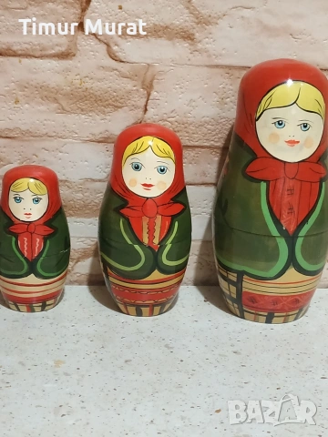 предлагам дървени матрьошки ръчна изработка нови
