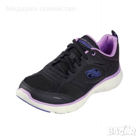 Дамски маратонки SKECHERS Flex Appeal 5 Fresh Touch Shoes Black/Purple, снимка 2 - Маратонки - 46681919