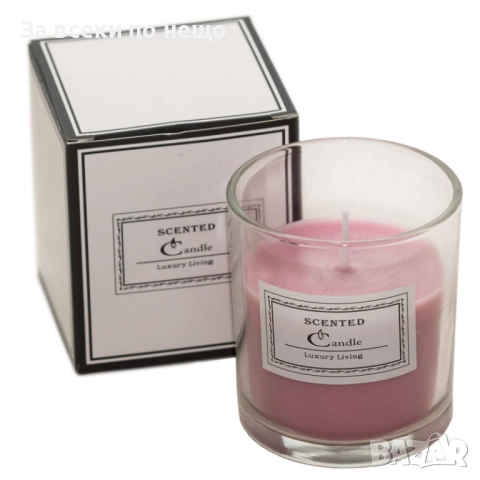 Аромaтна свещ в стъклена чаша Код P1389, снимка 2 - Декорация за дома - 52178124