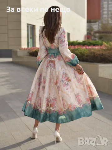 Дамска Ефирна Рокля Код A487, снимка 3 - Рокли - 50090400