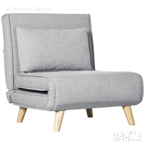 Разтегателен стол, регулируема облегалка в 6 позиции