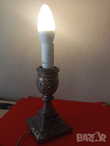 Стара настолна лампа , снимка 5 - Настолни лампи - 54298835