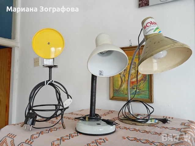 Стари настолни лампи, - и Керамични изделия