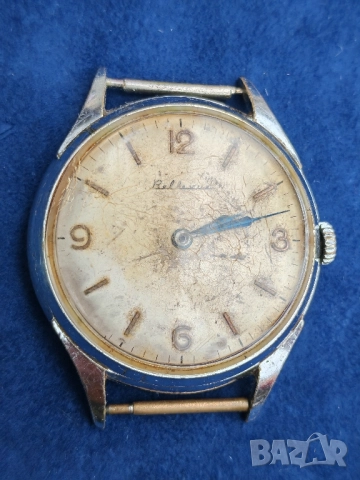 Винтидж механичен мъжки часовник Bellevue,Белвю, Швейцария. 
